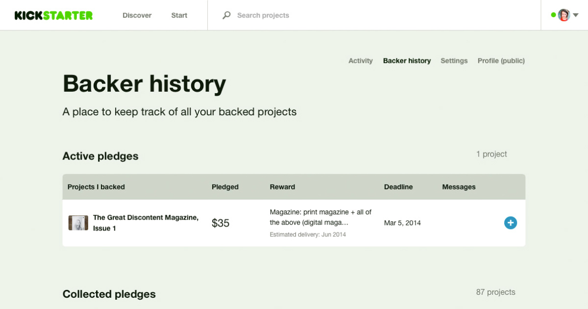 Kickstarter backer tools Jessica Harllee